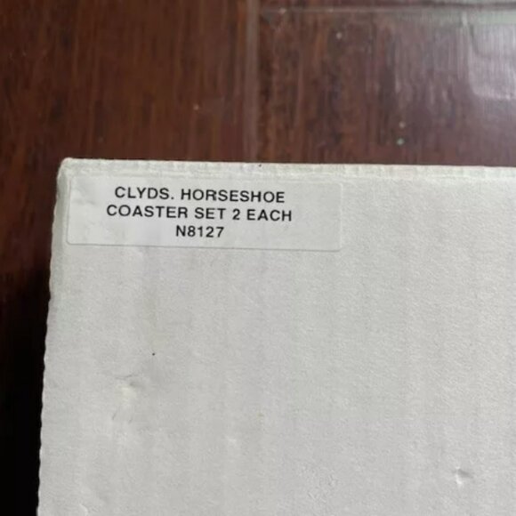 Vintage Budweiser Clydesdale horseshoe shaped pewter coasters (4) - Picture 4 of 4